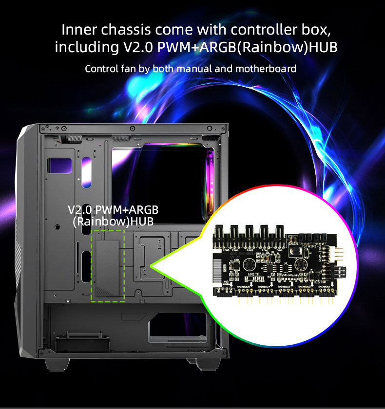 Gamemax Revolt Black Gaming Computer Case